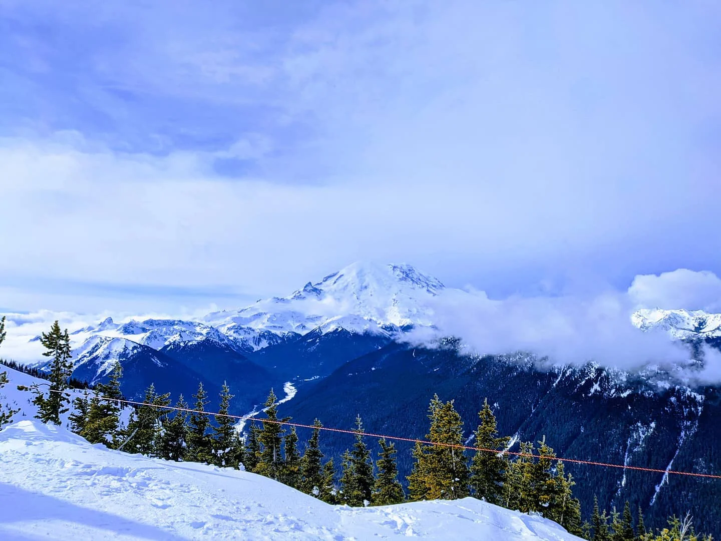 Mt. Rainier right before being destroyed by my first Crystal Black.