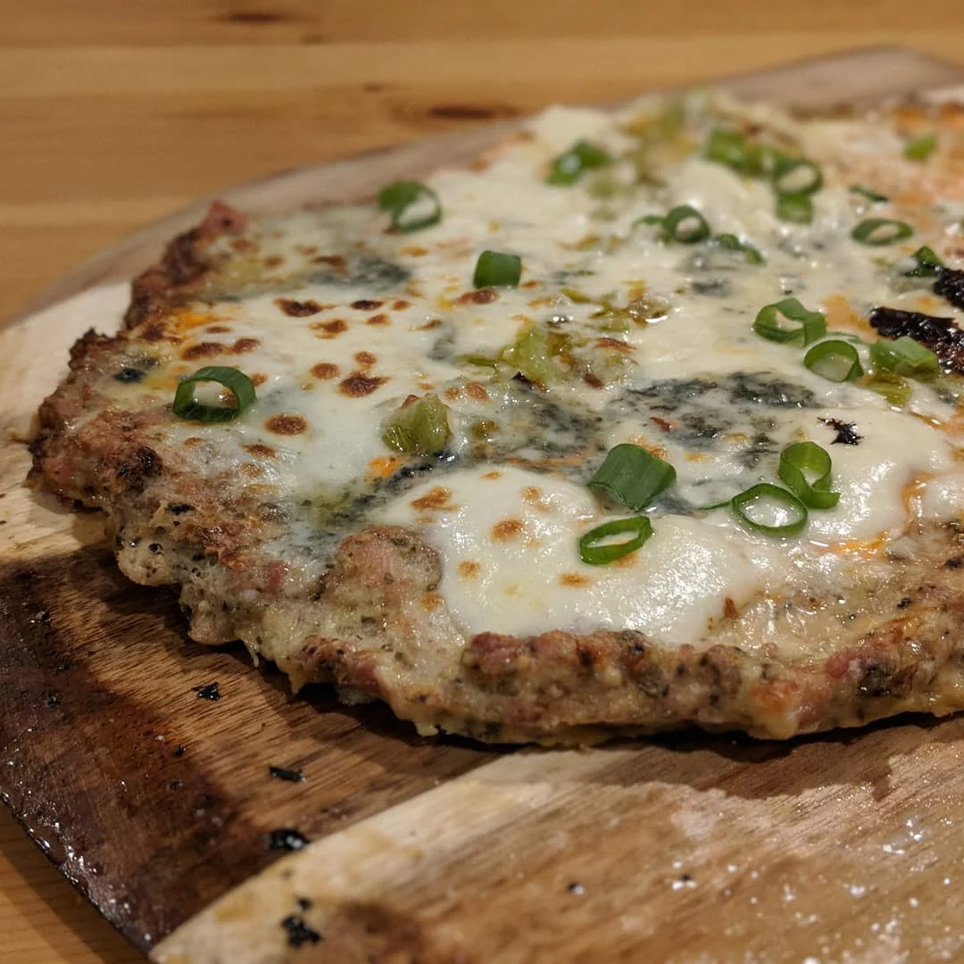 I made keto pizza.