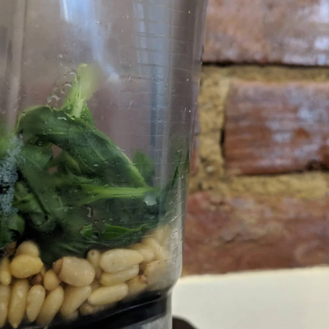 Making Pesto