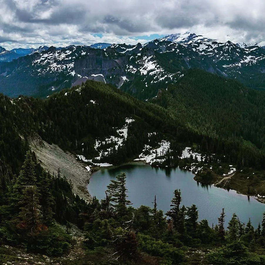 Panorama on the mountain from Saturday!